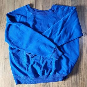 Vintage Pannill By Hanes Athletic Men's Crewneck Sweater in Vibrant Blue